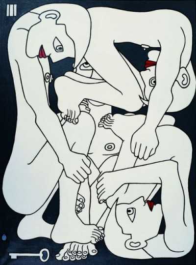 Quatre en cellule. 1991.