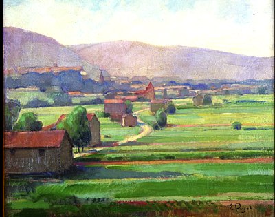 Vue de Cahors depuis Labraudie - 1944