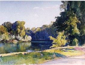 Le port de Pradines  l'automne